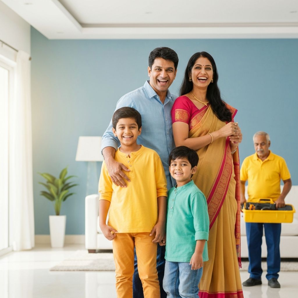 Happy customer with SK Electrician in Gurgaon home